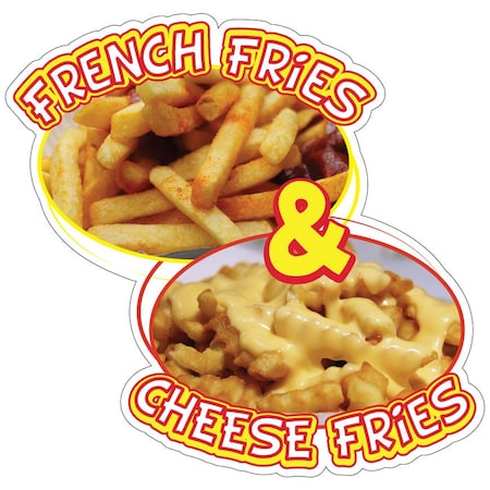 Signmission French Fries & Cheese Fries Concession Stand Food Truck, D-8 French Fries & Cheese Fries D-DC-8 French Fries And Cheese Fries19